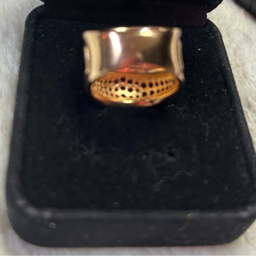 Bronze Black Spinel Ring - Milan Sz. 6 - New-Never Worn View 4